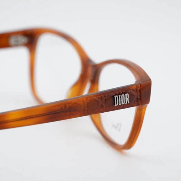 Dior LADYDIORO 2 0SX7 00 Eyeglasses Havana 53mm Rectangle Frame - Picture 4 of 10